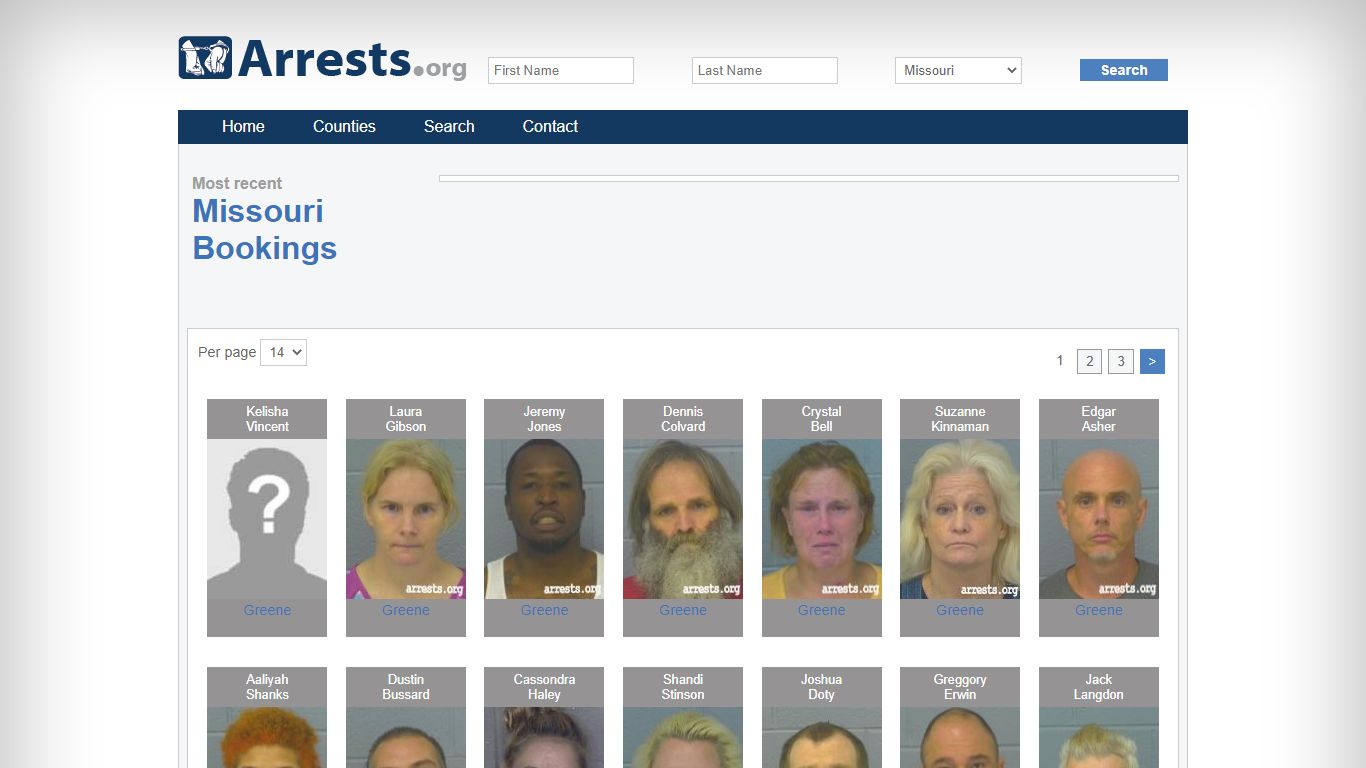 Missouri Arrests and Inmate Search