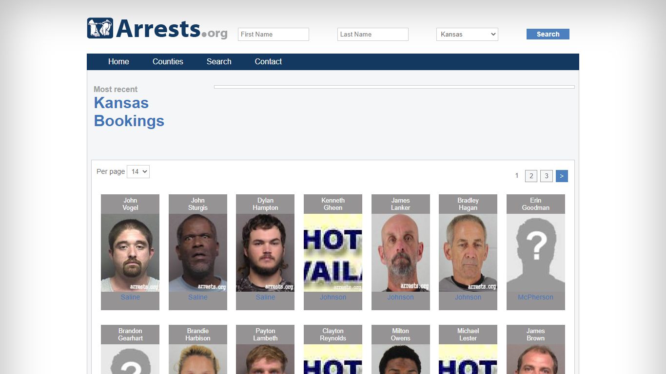 Kansas Arrests and Inmate Search
