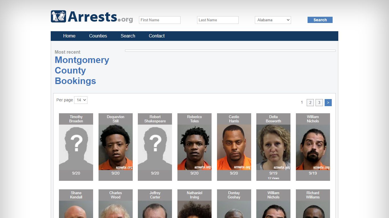 Montgomery County Arrests and Inmate Search